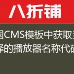 帝国CMS模板中获取当前选择的播放器名称代码