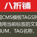 帝国CMS模板TAGS列表页调用当前标签的文章数量NUM，TAG名称，TAGID