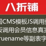 帝国CMS模板JS调用登陆模板调用会员信息真实姓名truename等副表字段