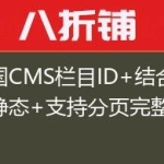 帝国CMS栏目ID+结合项伪静态+支持分页完整代码！