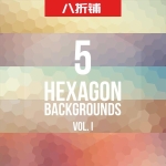网页设计 不规则多边形 渐变背景素材