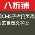 帝国CMS子栏目页调用父栏目的自定义字段