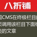 帝国CMS在终极栏目的列表页调用该栏目下面标题分类的文章