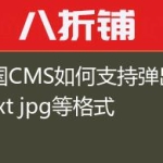 帝国CMS如何支持弹出下载txt jpg等格式