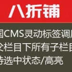 帝国CMS灵动标签调用当前父栏目下所有子栏目-支持选中状态/高亮