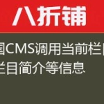 帝国CMS调用当前栏目下的栏目简介等信息
