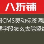 帝国CMS灵动标签调用复选框字段怎么去除竖线“|”