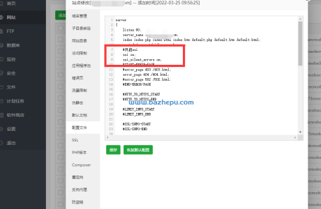 宝塔开启ssi (宝塔linux面板nginx开启ssi)